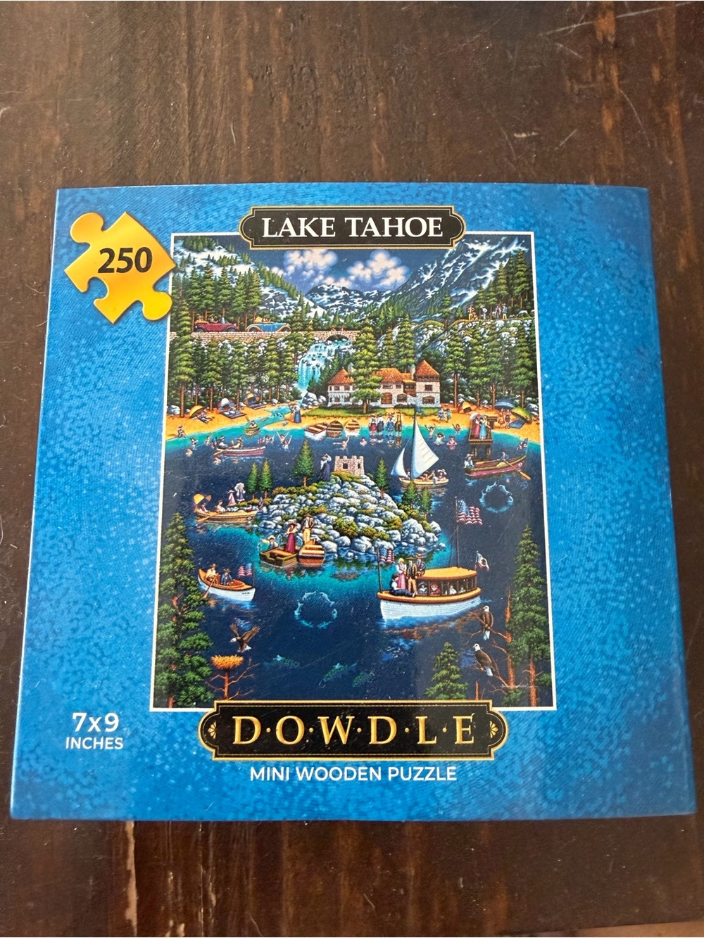 Dowdle Lake Tahoe 250-Piece Mini Wooden Puzzle -